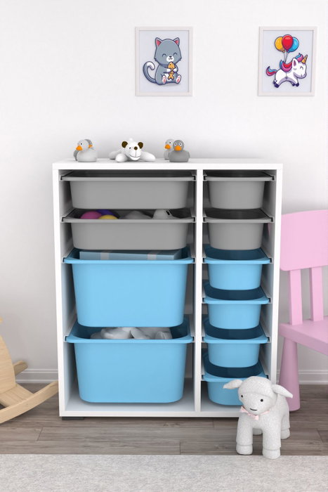 Hanah Home Zen 2D2K6U - Blanco, Gris, Azul Hanah Home Zen 2D2K6U - Blanco, Gris, Azul